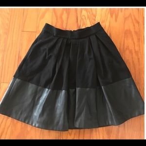 Banana Republic skirt with pleather trim.